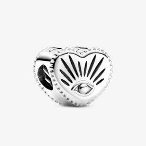 PANDORA All-Seeing Eye & Heart Charm